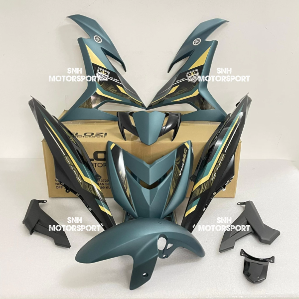 BODYSET Y15ZR V2 - VELOZI MDNCI1/METALIC BLACK WITH STICKER RPDHLD