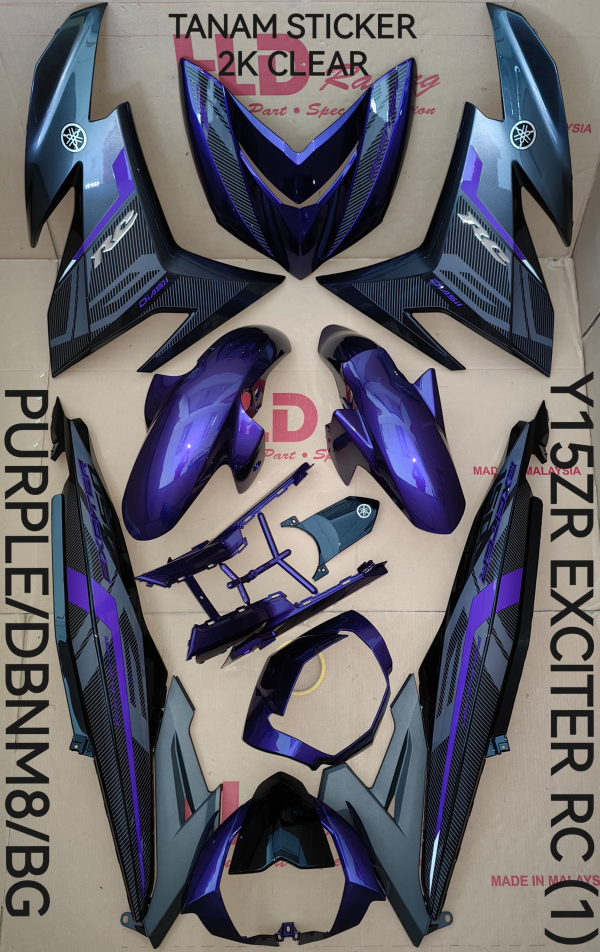 BODYSET Y15ZR V2 - PURPLE+DBNM8+BG (EXCITER RC) RGAHLD