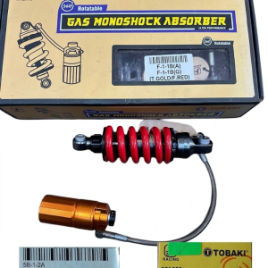 TOBAKI MONOSHOCK WITH TANK (225MM) RS150 RED TANK GOLD APPAFAOP