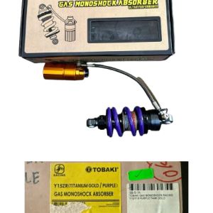 TOBAKI GAS MONOSHOCK RACING Y15/Y16 PURPLE TANK GOLD RIGAFRDD