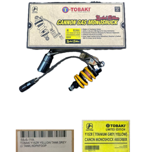 TOBAKI LIMITED EDITION CANNON GAS MONOSHOCK Y15ZR YELLOW/GREY NDPAFGGP