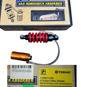 TOBAKI GAS MONOSHOCK RACING Y15/Y16 RED TANK GOLD ARGAFAAG
