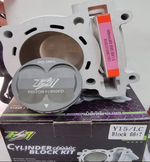 LC/FZ/Y15 66MM CERAMIC FORGED BLOCK/ PISTON SEMI DOME