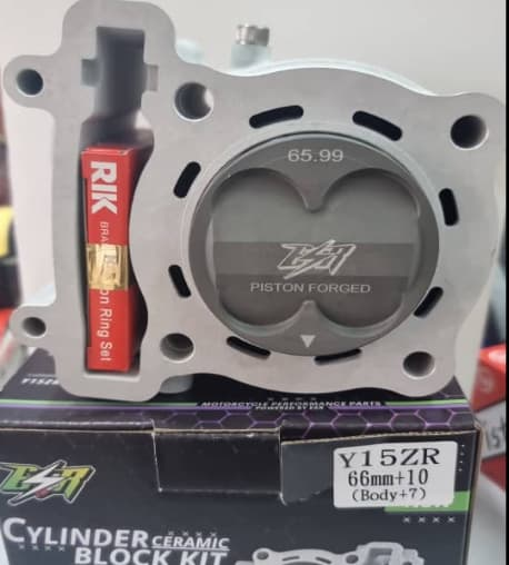 LC/FZ/Y15 66MM CERAMIC FORGED BLOCK/ PISTON SEMI DOME