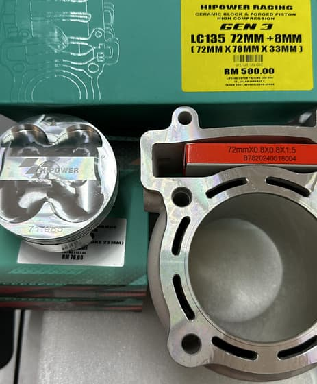 LC/Y15 72MM + 6MM CERAMIC FORGED DOME