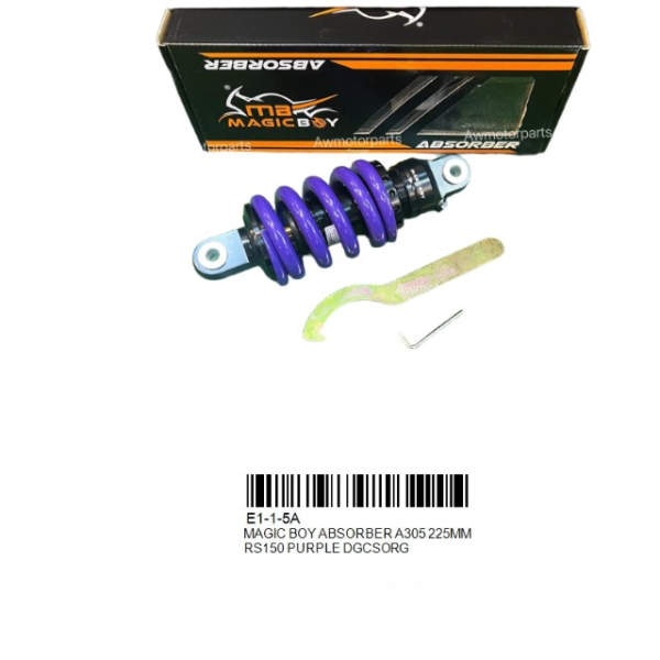 MAGIC BOY ABSORBER A305 225MM RS150 PURPLE DGCSORG