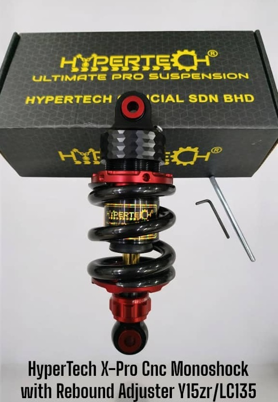 HYPERTECH X-PRO CNC MONOSHOCK LC135 200MM BK/RD OHPWHRRP