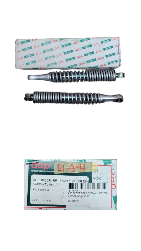 ABSORBER REAR W100/W125/W100R SILVER DDLEEORD
