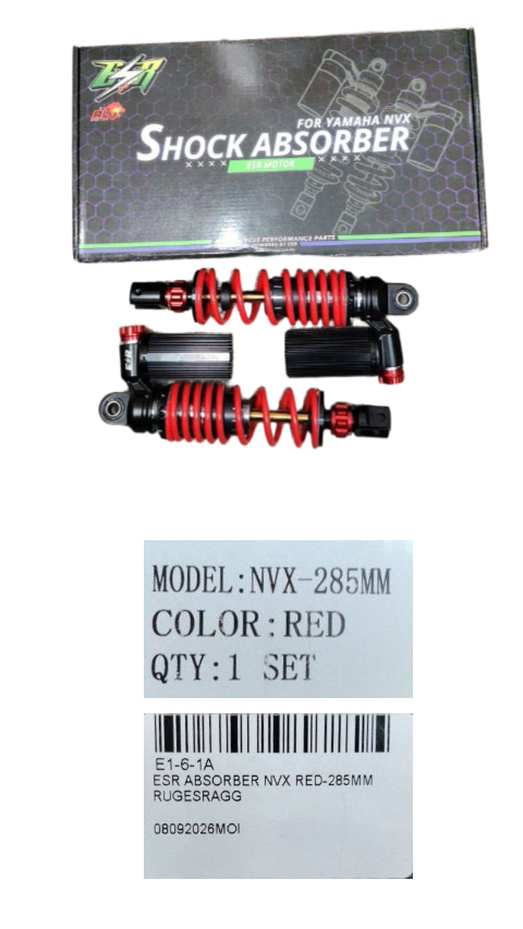 ESR ABSORBER NVX RED-285MM RUGESRAGG