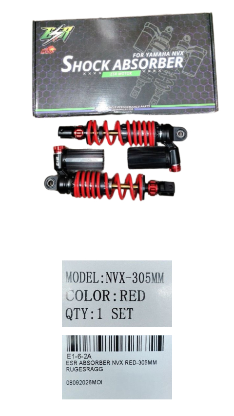 ESR ABSORBER NVX RED-305MM RUGESRAGG