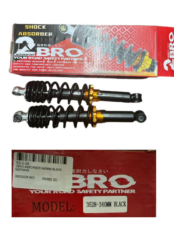 2BRO ABSORBER 340MM-BLACK NGTWHG