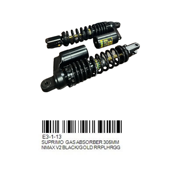 SUPRIMO GAS ABSORBER 305MM NMAX V2 BLACK/GOLD RRPLHRGG