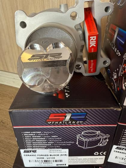 LC/FZ/Y15 66MM CERAMIC FORGED BLOCK/ PISTON SEMI DOME
